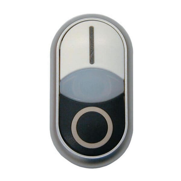 Boutton poussoir double voyant lumineux vue 2