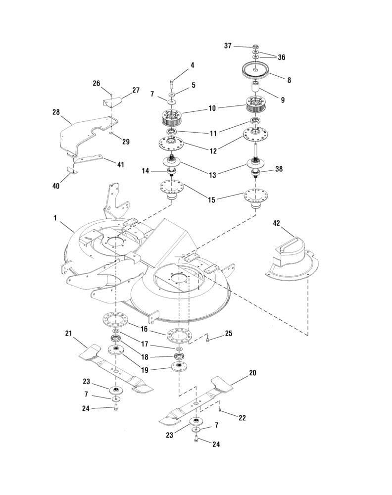 Žací ústrojí 40" nůž