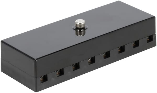 Boîte à fusibles céramique 8 voies, 12/24V, bornes à vis — réf. FB10009KR
