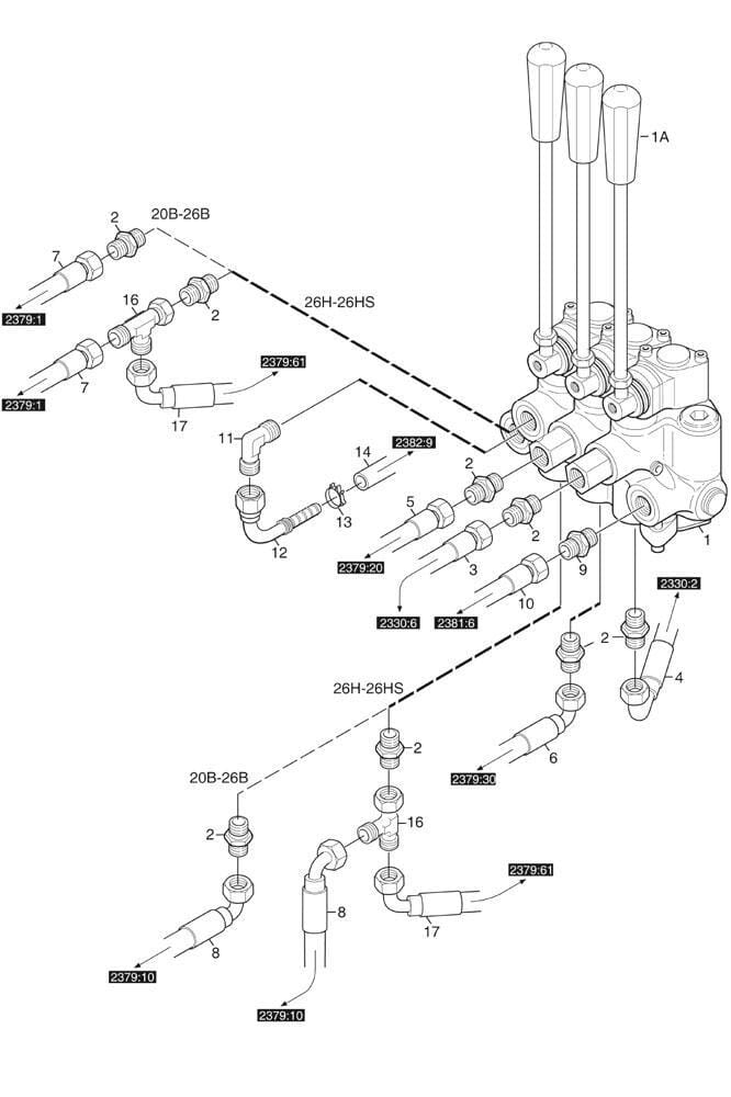Hydraulický ventil Stiga Titan 20 B (13-7421-21)