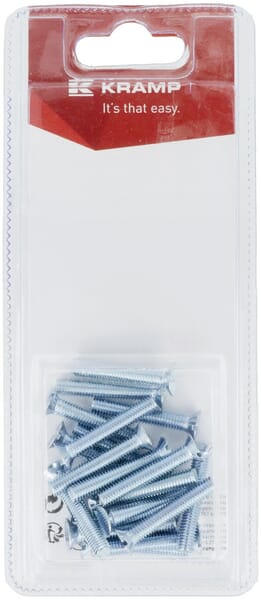Vis à tête fraisée M5 x 30mm (20) — réf. KR963530P20B
