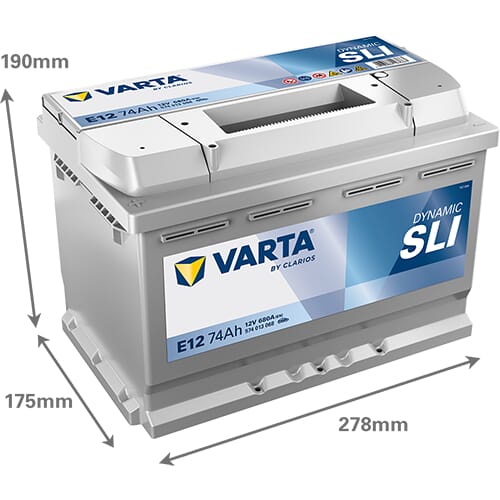 Startbatteri Varta 12V 74Ah 680A - Bilbatterier och Fordonsbatterier - 574013068 - 5