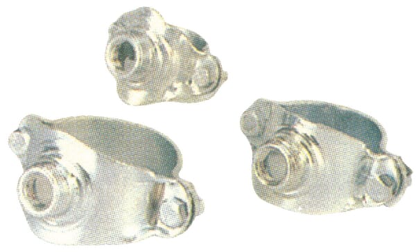Fastening- and saddle clamps