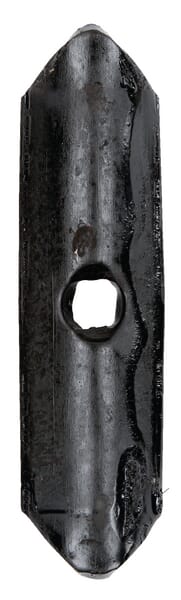 Pointe de cultivateur 135x36x5mm, réversible, plate, 1 trou — réf. CP576KR
