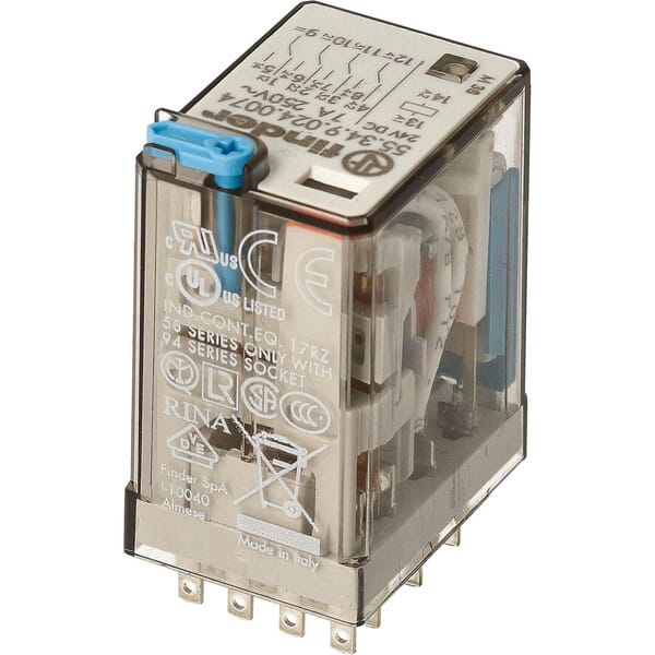 Relais 4CO 7A 24VCC vue 3