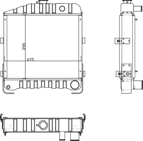 Radiateur Case - IH vue 2