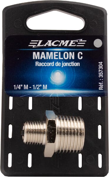 Raccord C 1/4" Mâle - 1/2" Mâle · réf. 357304LAC