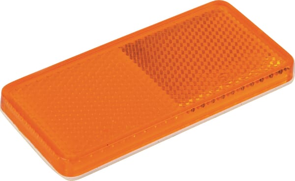 Catadioptre rectangle orange 94x44mm autocollant · réf. CT58010
