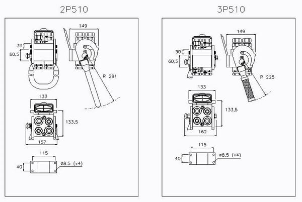 Multifaster DN12/DN20-2x1/2"-2x3/4" BSPP - Multifaster - 2P5104AMC - 2