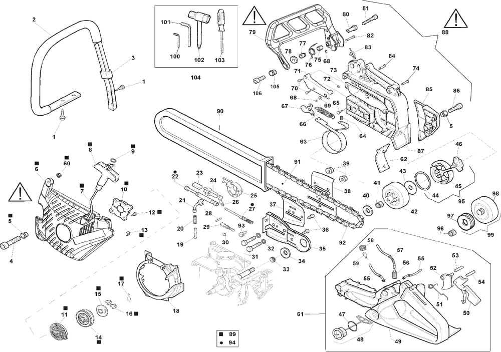 Kryty a montážní díly pro Active Typ 51.51