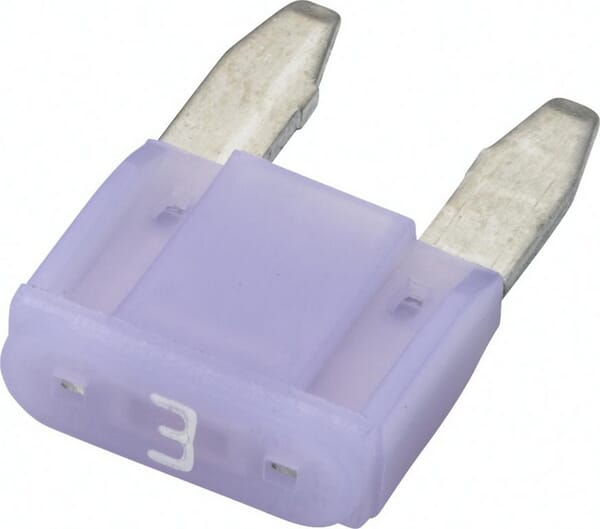 Fusible lame mini 32V 3A longueur 16,3mm violet pack 10x Hella · réf. 8JS728596182