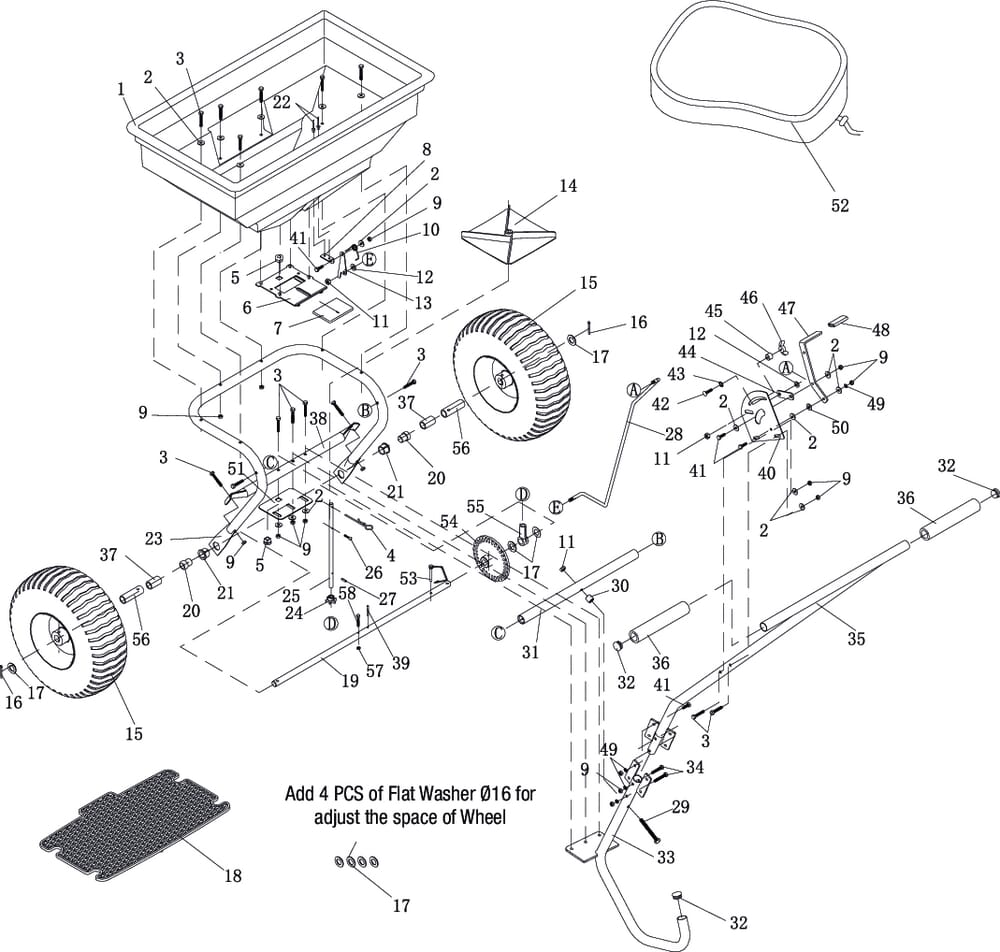 Ruční posypový vozík Gopart