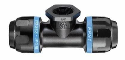 Raccord en T réducteur en aluminium 40-G1 1/4"-40 mm · réf. PPS1TT4042