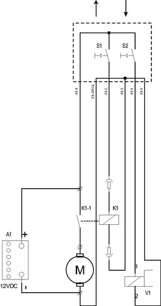 Elec. commande DC unit complet 4 mtr vue 4