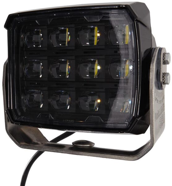 Phare de travail à LED , rectangulaire, 24 V, pince, 12 LED, Hella — réf. 1GA996197001