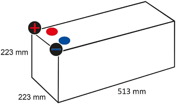 Käynnistysakku Varta 12V 190Ah 1050A - Auton Akut ja Ajoneuvoakut - 690500105 - 9