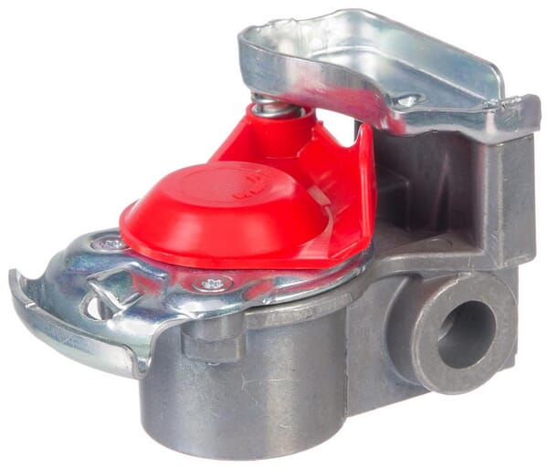 Tête d'attelage avec filtage d'intégré M16x1.5 rouge - filetage latéral — réf. 9522010170