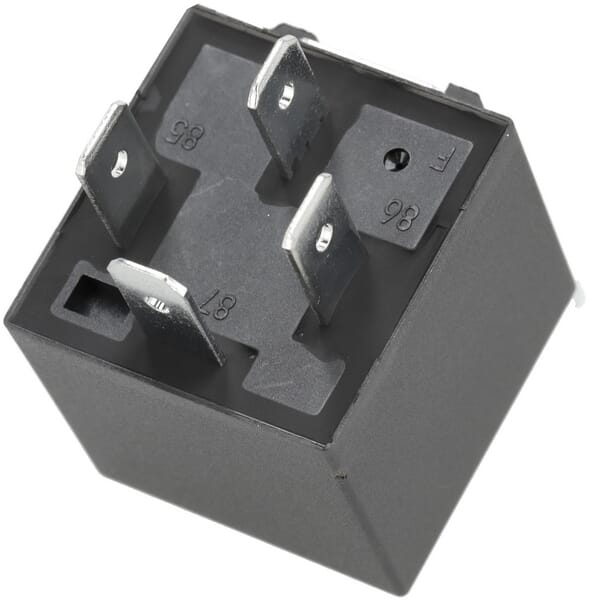 Relais 12V, normalement ouvert, 40A, avec résistance, avec support vue 2