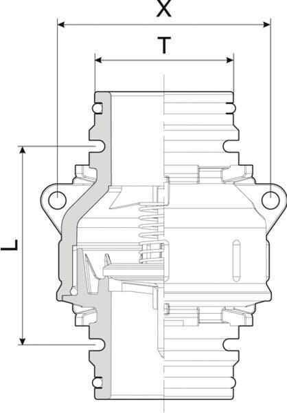 Clapet anti-retour T5 M vue 2