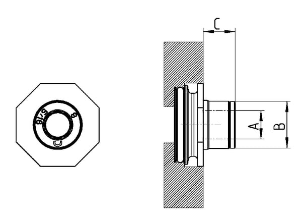 Cartouche intégrée vue 2