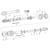 Aandrijving, aftakas (W 2400) voor Deutz-Fahr KM 5.29