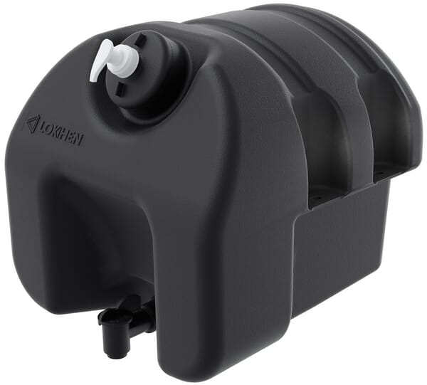 Réservoir d'eau noir 18l · réf. 601040400