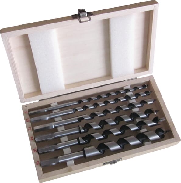 Sada spirálových vrtáků