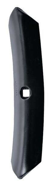 Pointe de cultivateur 255x50x6mm, réversible, courbée, 1 trou — réf. CP703KR