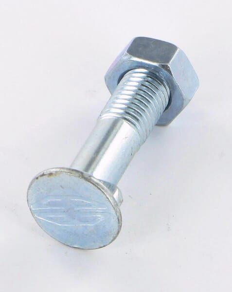 Boulon et écrou de charrue M11x50 10.9, 2 pointes vue 2