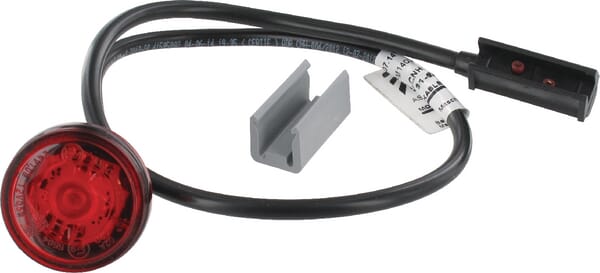 Feu de gabarit LED, rond, 12/24V, rouge, à boulonner, Monopoint II by Aspöck — réf. 316804087