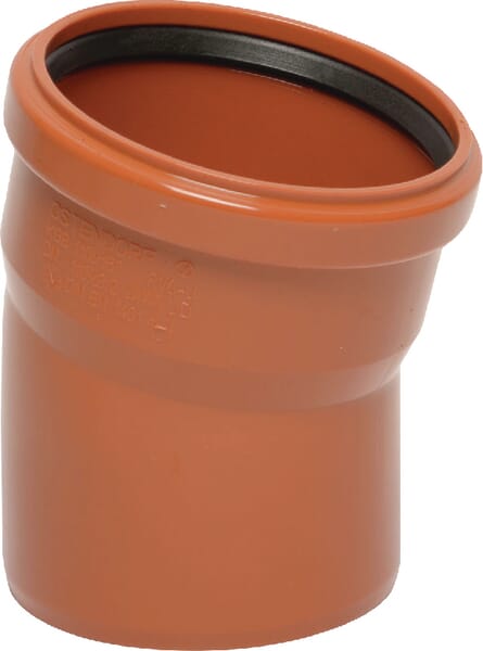 Coude PVC 125 mm x 15° · réf. 16151125015