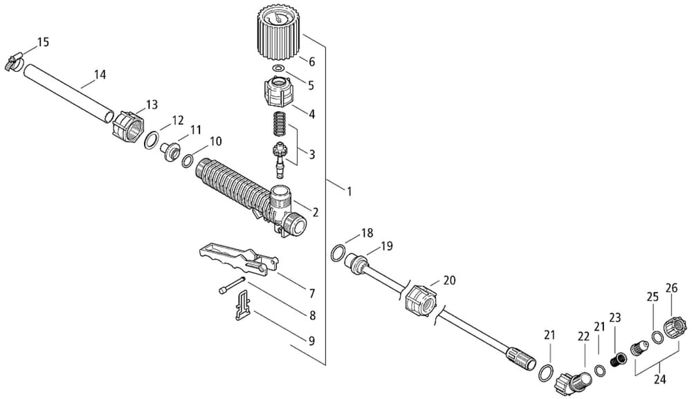 Postřikovací trubka