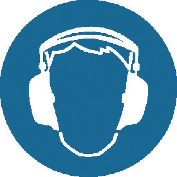 Příkazové a zákazové značky, Ochrana sluchu