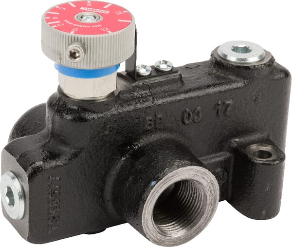 Průtokový regulační ventil 3cestný 0-76 l/min