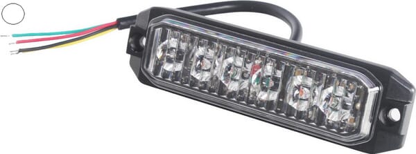 Feu clignotant 6 led blanc — réf. LA20077W