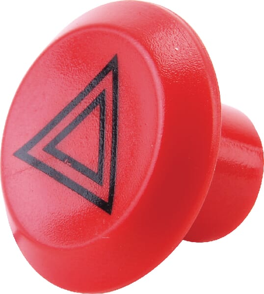Symbole, feux de détresse, rond, rouge vue 2